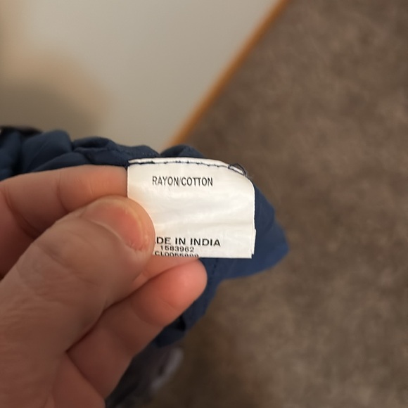 EShakti Women’s Dress Sz 10, Smocked Waist Blue & Purple Flower print, pockets - Picture 10 of 10